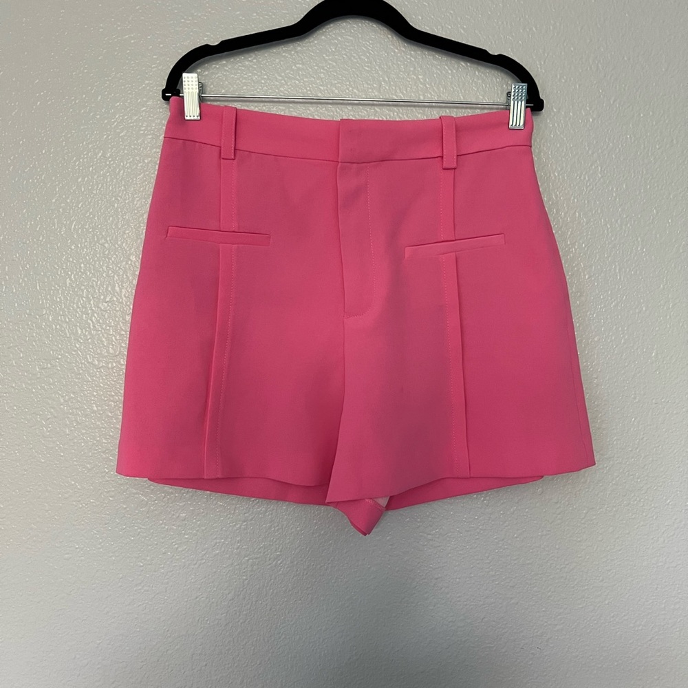 Zara Bright Pink High-Waisted Shorts - Picture 4 of 6